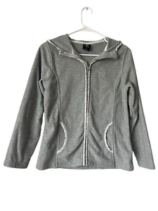 Lands End Size Girls Large Full Zip Hoodie Stars - Picture 1 of 4