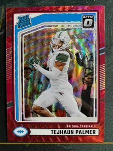 2024 Panini Donruss - Rated Rookie Tejhaun Palmer #384 Red Wave Prizm (RC) - Foto 1 di 2