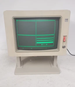 Vintage IBM 3180 14" Workstation Terminal Monitor Green Display - Picture 1 of 6