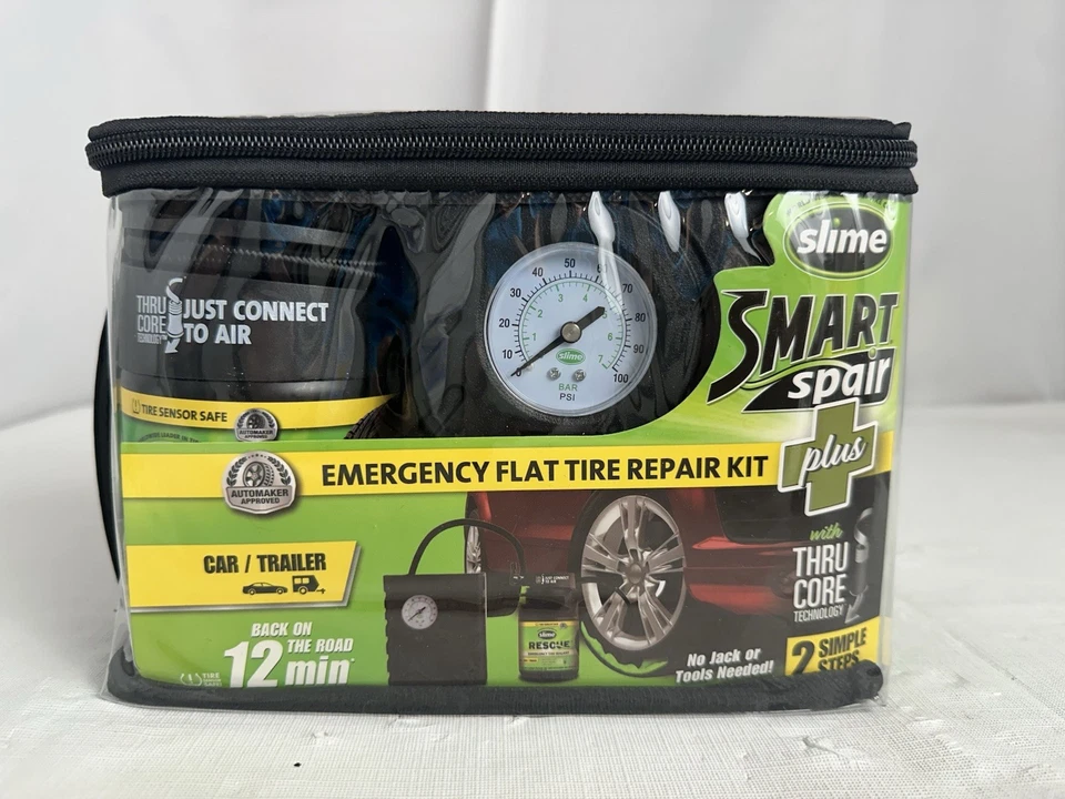 Slime 50138 Smart Spair Plus Tire Repair Kit