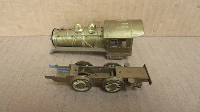 Unknown Maker Brass Locomotive Shell and Chassis. #6 Parts is Parts AS-IS HO - Image 1 of 3