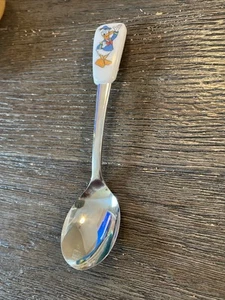 Vintage Donald Duck Disneyland Childrens Spoon Japan Stainless Kids Souvenir 5” - Picture 1 of 7