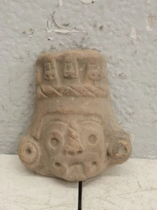 Vintage Old Stone Hand-Carved Statue Pre-Columbian Mayan Aztec style 3.3LBs - Picture 1 of 9