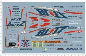 Super Detail Up 1/24 R34 Blitz FAOL yokomo nismo kit modellino auto decalcomania scivolo acqua - Foto 1 di 1