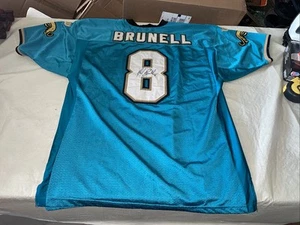 Authentic Auto Wilson inaugural Mark Brunell Jacksonville Jaguars Jersey Men 54 - Picture 1 of 10