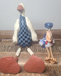 Williraye Studio Cluckie Ente (beschädigt) & Cracker Fass Pelikan Regal Sitzer - Bild 1 von 20