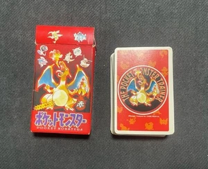 Pokemon Playing Cards Poker Charizard Deck Red 1996 Very Rare JAPAN - Picture 1 of 8
