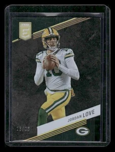 2023 Donruss Elite #56 Jordan Love /25 Black Green Bay Packers - Picture 1 of 2