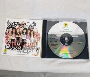 Anthrax - State Of Euphoria CD Signed Autographed By All 5 Members Of The Band - Picture 1 of 11