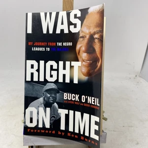 Buck O’Neil HoF D. 2006 signed book "I Was Right On Time" - Paperback - Picture 1 of 9