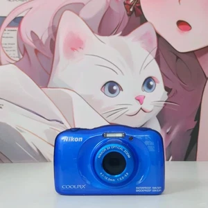 Nikon Coolpix W100 Digital Camera 13.2 MP 3x Optical Zoom with Accessories Blue - Picture 1 of 11