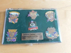 LIMITED EDITION 1997 NFL FOOTBALL SUPER BOWL 6 PIN SET - Peter David - Bild 1 von 1