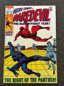 Cómics de Marvel de Daredevil #52 1969 Black Panther Appearance en muy buen estado- - Imagen 1 de 7