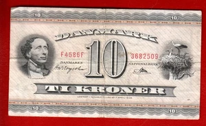 DENMARK 10 KRONER 1936 - Picture 1 of 2