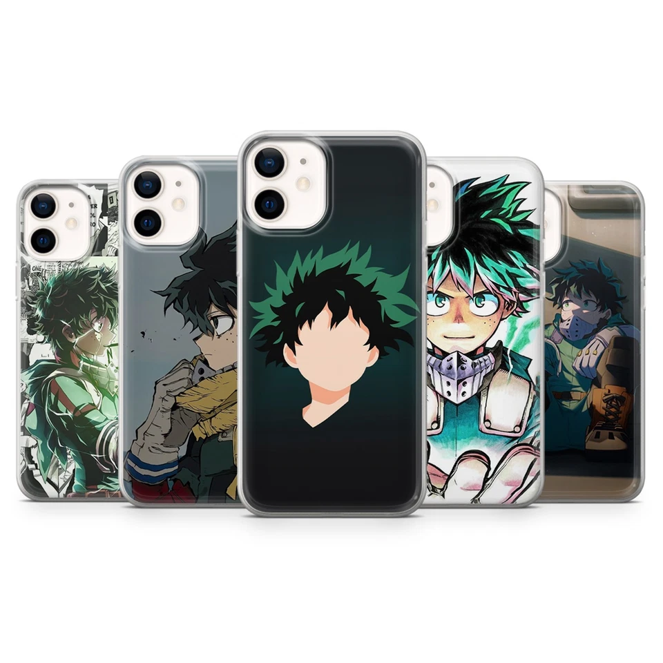 Funda de teléfono My Hero Academia Deku para iPhone 17 16 15 14 Pixel 10 9 8 Samsung a56 Foto 1 de 1