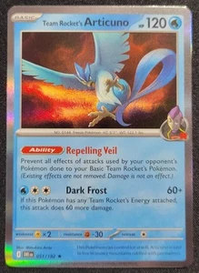 TEAM ROCKET'S ARTICUNO 051/182 DESTINED RIVALS HOLO RARE POKEMON - Picture 1 of 1