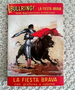 Bullfighting 1957 Poster Reproductions Bullring La Fiesta Brava Full Color - Picture 1 of 6