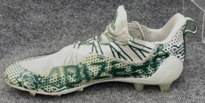 Adidas Football Cleats Men 13 Adizero Comics 11.0 White Team Dark Green FZ1165 - Image 1 of 4