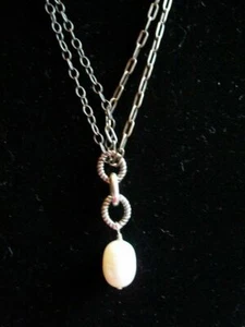 Silpada 925 Sterling Silver Freshwater Pearl Necklace N1353 Toggle POPULAR - Picture 1 of 12