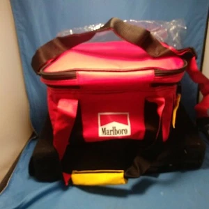 New VTG Marlboro Travel Cooler Bag Soft Sided Insulated Red Black IN PACKAGE - Picture 1 of 6