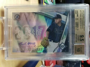 2017 Bowman Draft Chrome Brendan McKay Class of Refractor Auto /250 BGS 9.5/10 - Picture 1 of 1