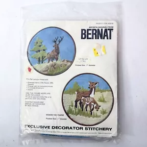 BERNAT Stitchery Kit STAG 9239 Craft Vintage 1977 Deer Embroidery Decor 7” - Picture 1 of 6