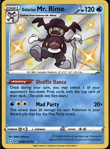Pokémon GCC Galarian Mr. Rime Destini Brillanti SV021/SV122 Olo Lucido Raro - Foto 1 di 2