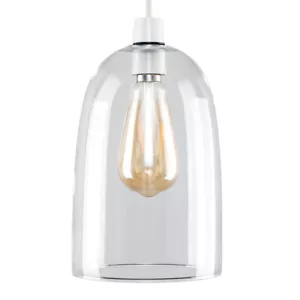 Ceiling Light Shade Modern Clear Glass Easy Fit Pendant Lampshade Living Room - Picture 1 of 8