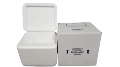 Propak Styrofoam Insulated Perishable /Meds Shipping Cooler Box with Carton Box - Image 1 of 4