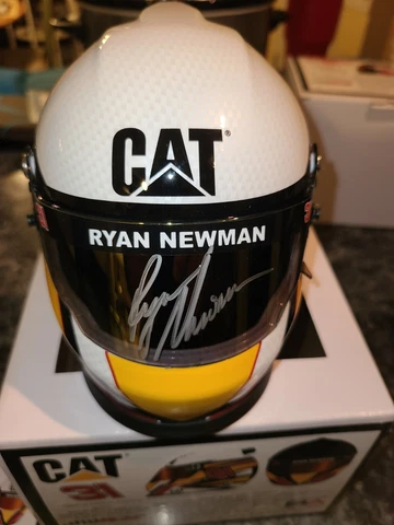 Ryan Newman SIGNED Mini Helmet RCR #31 Caterpillar CAT Richard Childress Racing Cover