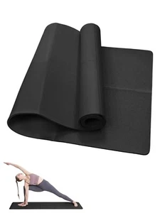 Thick Gym Exercise Mat Yoga Mat Pilates Workout Pad Non Slip Home Class Fitness - Picture 1 of 6