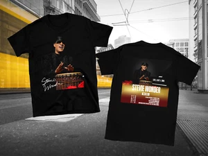 Camicia 2 lati Stevie Wonder Live Light and Song 2025 Tour Nera S-5XL 1P0277 - Foto 1 di 3
