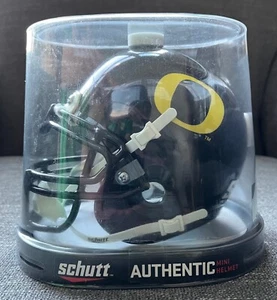 Oregon Ducks Authentic Mini Football Helmet NCAA Black Matte Schutt - NIB - Picture 1 of 3