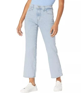 Levi's Plus Size Womens High Waisted Cropped Flare Jeans Light Wash 22W-NWT - Picture 1 of 8