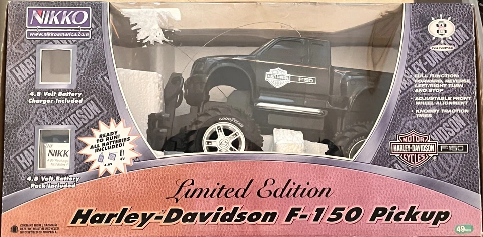 Nikko Limited Edition Harley-Davidson F-150 Pickup 1:18 Remote Control Truck Box - Image 1 of 4