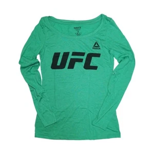 Reebok Damen CrossFit UFC Logo langärmeliges Crew-T-Shirt (grün) CK8589 - Bild 1 von 1