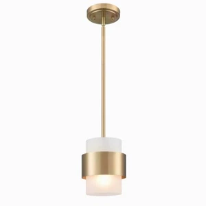 Modern Adjustable Pendant Light Fixtures Over Kitchen Island Light Frosted Glass - Picture 1 of 7