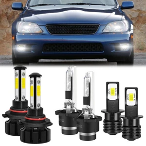 For Lexus IS300 2003-2005 6pcs HID/LED Headlight High Low+Fog Light Bulbs Kit - Picture 1 of 18