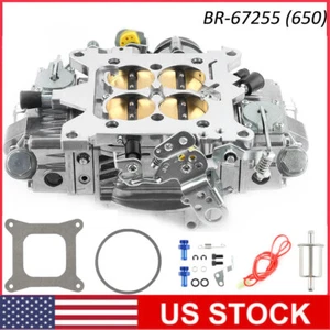 4 Barrel BR-67255 For 650 CFM Brawler Double-Pumper Carburetor Electric Choke - Picture 1 of 12