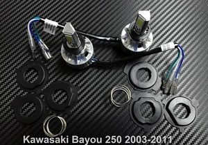 LED Kit High Power H6 Headlight Lights Bulbs HID Kawasaki Bayou 250 2003-2011 - Foto 1 di 3