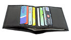 Mans Gents Soft Genuine Leather Credit Card Holder Note Case Wallet Black 122