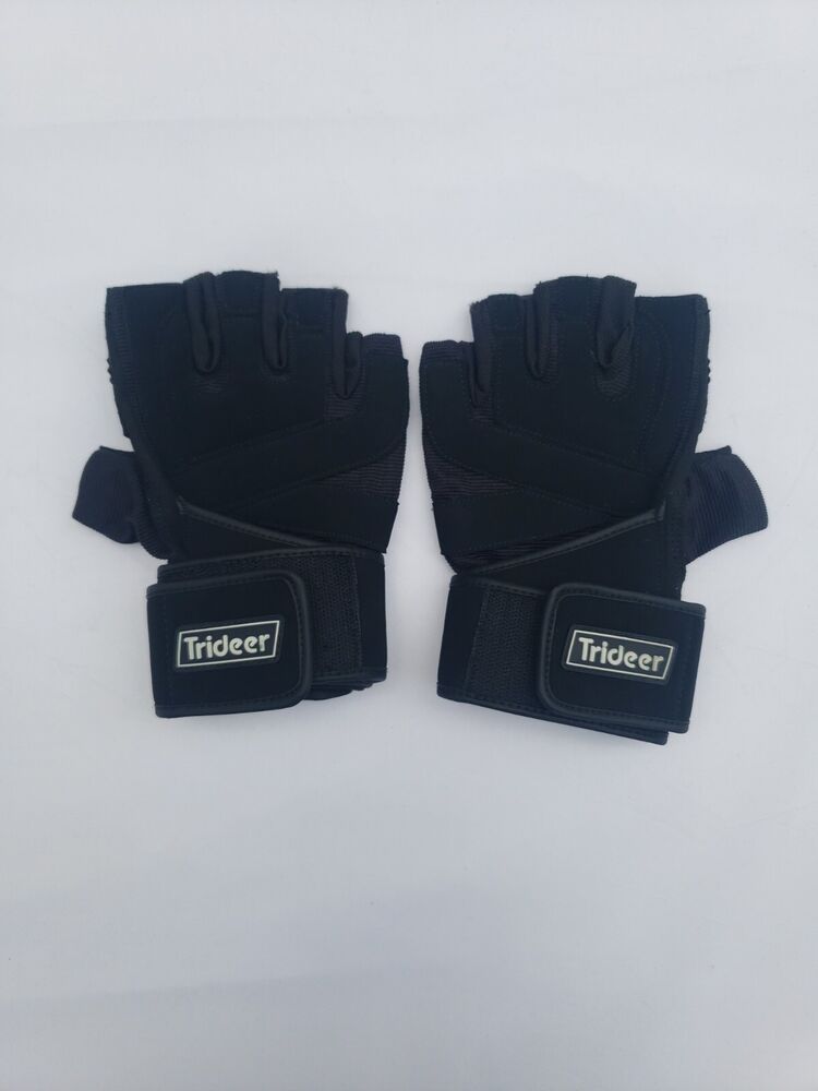 Trideer Padded Workout Gloves for Men - Gym Weight Lifting Gloves with Wrist ...