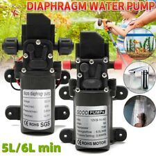DC12V Water Pump 100/130PSI Self Priming Pump High Pressure RV Auto Switch