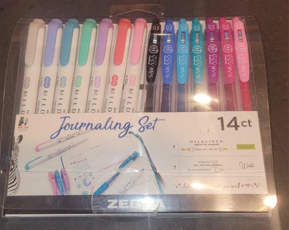 Zebra Mildliner Creative Marker Journaling Set, 14ct Manga Anime Free Shipping! - Image 1 of 1
