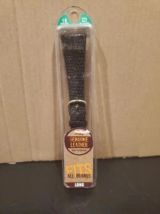 Correa de reloj de cuero genuino con correas cómodas de 18 mm - Imagen 1 de 5
