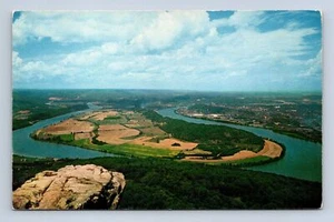 Mocasín Punto de Curva Mirador Montaña Chattanooga Tennessee Postal Sin Publicar - Imagen 1 de 2