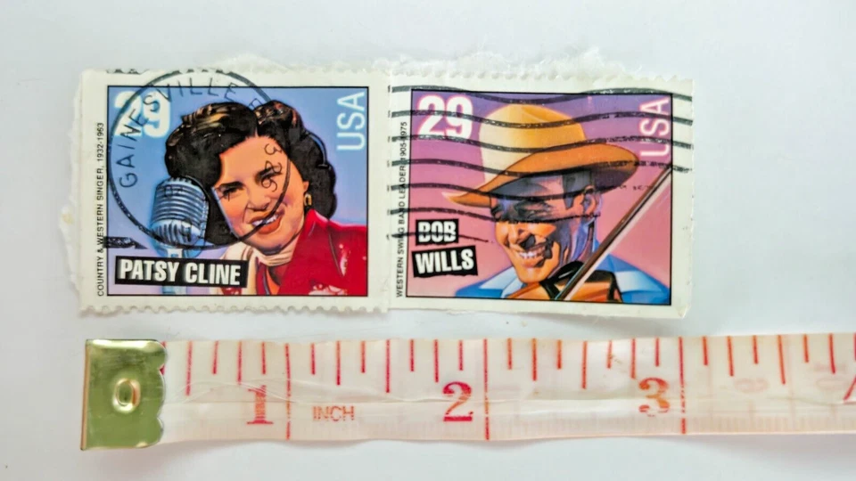 sello de un cantante y músico estadounidense intérpretes PATSY CLINE y Bob Wills Foto 1 de 1