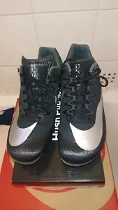 BNWOB.2022 NIKE Zoom Rival 'Black Metallic Silver'SPRINTER / sneakers Zoom Size8 - Picture 1 of 11