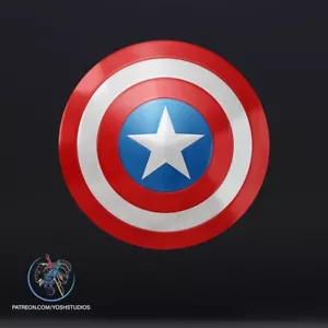 Captain America Schild 3D-gedruckte PROP PLA Magnete enthalten - Bild 1 von 1