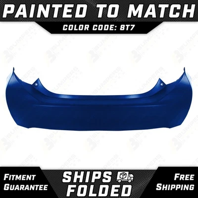 NEW Painted *8T7 - Blue Streak* Rear Bumper Cover for 2012-2016 Toyota Prius C Foto 1 de 4